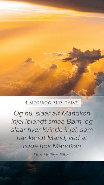 4 Mosebog 31:17 DA1871 Bible Verse Image