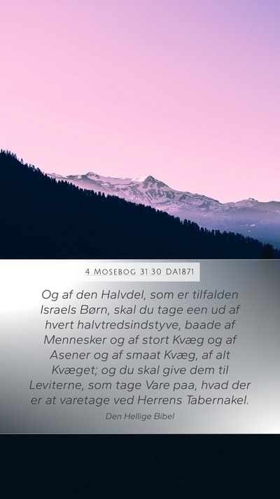 4 Mosebog 31:30 DA1871 Bible Verse Image