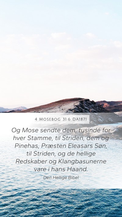 4 Mosebog 31:6 DA1871 Bible Verse Image