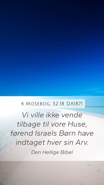 4 Mosebog 32:18 DA1871 Bible Verse Image