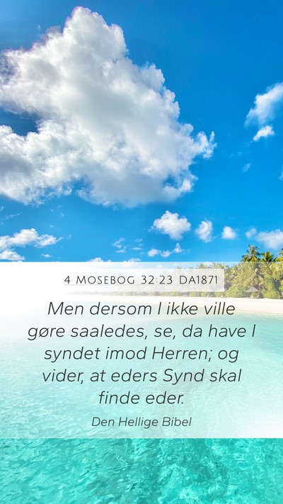 4 Mosebog 32:23 DA1871 Bible Verse Image