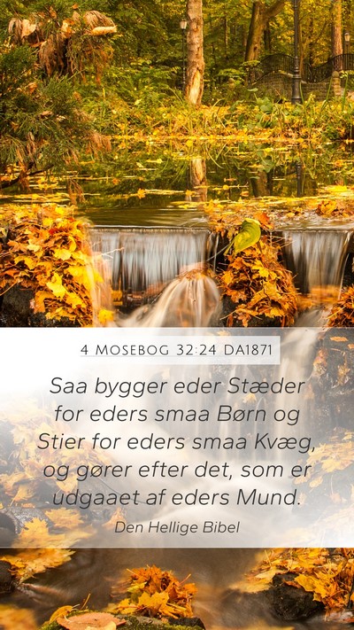 4 Mosebog 32:24 DA1871 Bible Verse Image