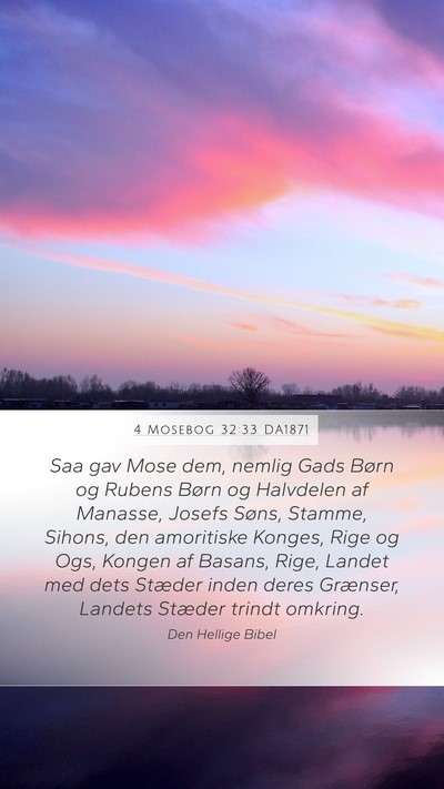 4 Mosebog 32:33 DA1871 Bible Verse Image