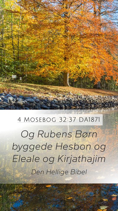 4 Mosebog 32:37 DA1871 Bible Verse Image