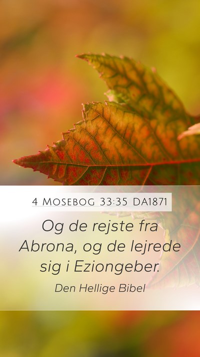 4 Mosebog 33:35 DA1871 Bible Verse Image