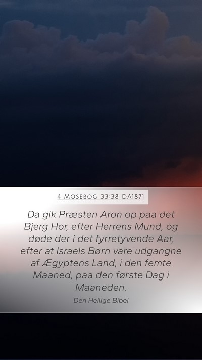 4 Mosebog 33:38 DA1871 Bible Verse Image