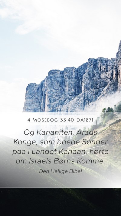 4 Mosebog 33:40 DA1871 Bible Verse Image
