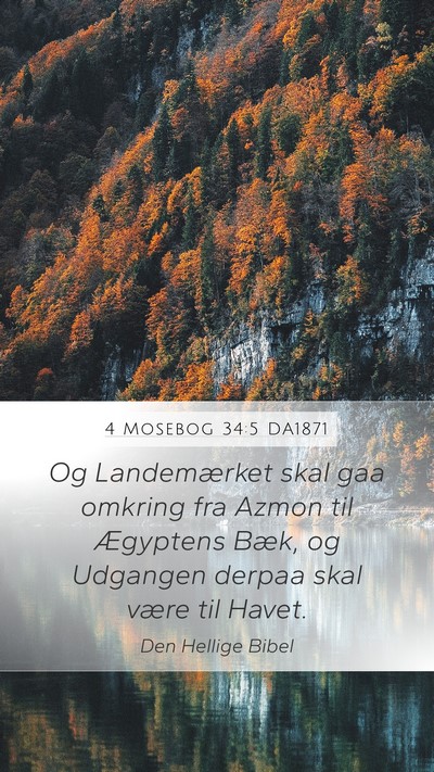 4 Mosebog 34:5 DA1871 Bible Verse Image