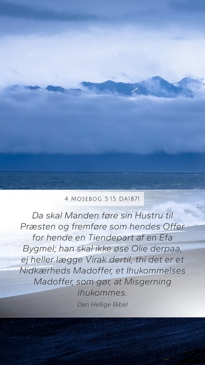 4 Mosebog 5:15 DA1871 Bible Verse Image