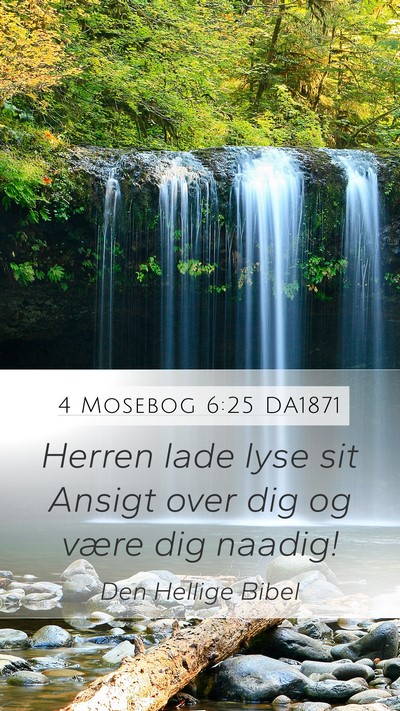 4 Mosebog 6:25 DA1871 Bible Verse Image