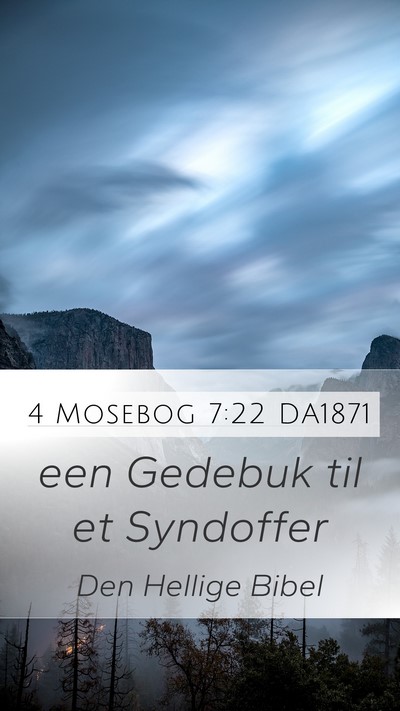 4 Mosebog 7:22 DA1871 Mobile Phone Wallpaper - een Gedebuk til et - Mobile Bible Verse Wallpaper