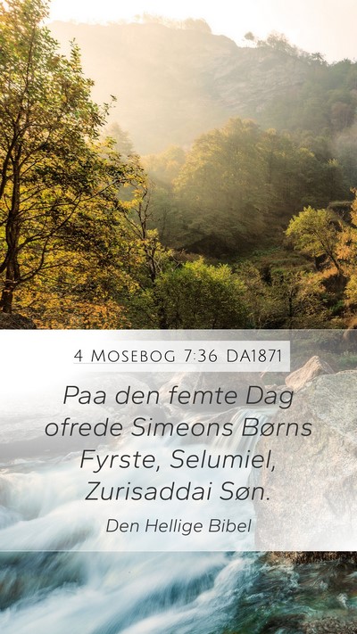 4 Mosebog 7:36 DA1871 Bible Verse Image