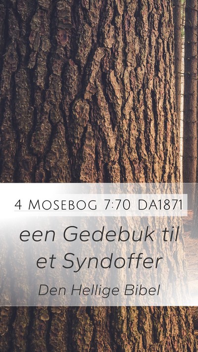 4 Mosebog 7:70 DA1871 Mobile Phone Wallpaper - een Gedebuk til et - Mobile Bible Verse Wallpaper