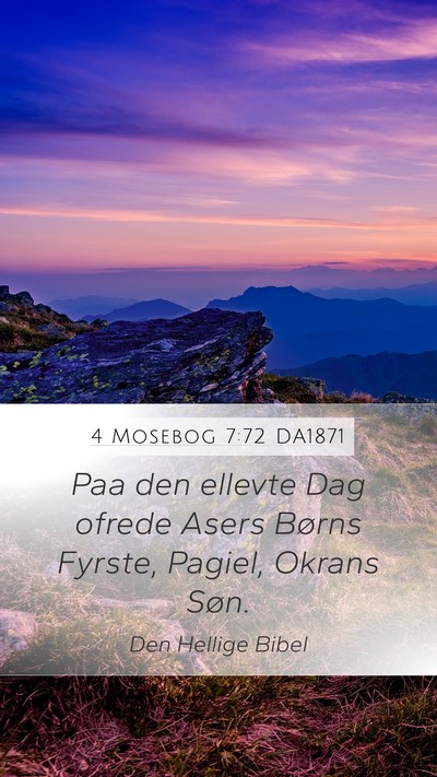 4 Mosebog 7:72 DA1871 Bible Verse Image