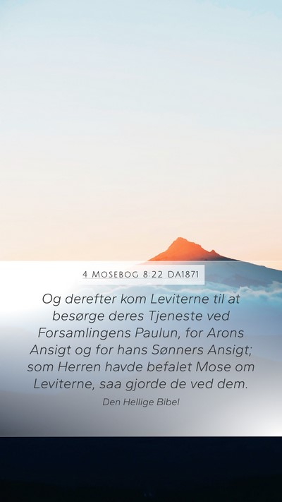 4 Mosebog 8:22 DA1871 Bible Verse Image