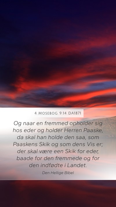 4 Mosebog 9:14 DA1871 Bible Verse Image