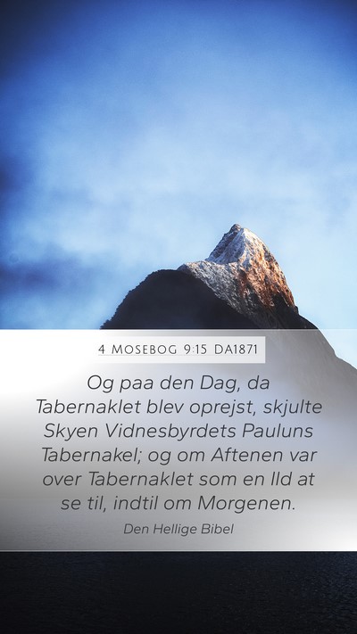 4 Mosebog 9:15 DA1871 Bible Verse Image