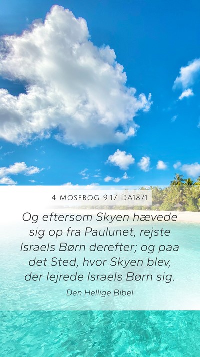 4 Mosebog 9:17 DA1871 Bible Verse Image