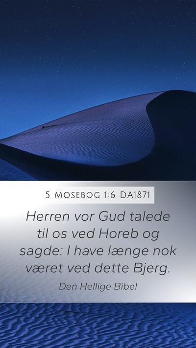 5 Mosebog 1:6 DA1871 Bible Verse Image
