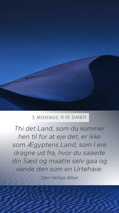 5 Mosebog 11:10 DA1871 Bible Verse Image