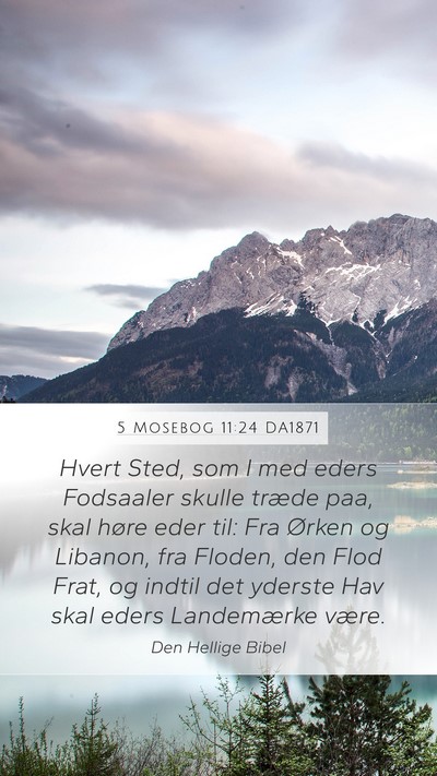5 Mosebog 11:24 DA1871 Bible Verse Image