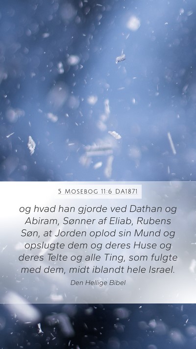 5 Mosebog 11:6 DA1871 Bible Verse Image