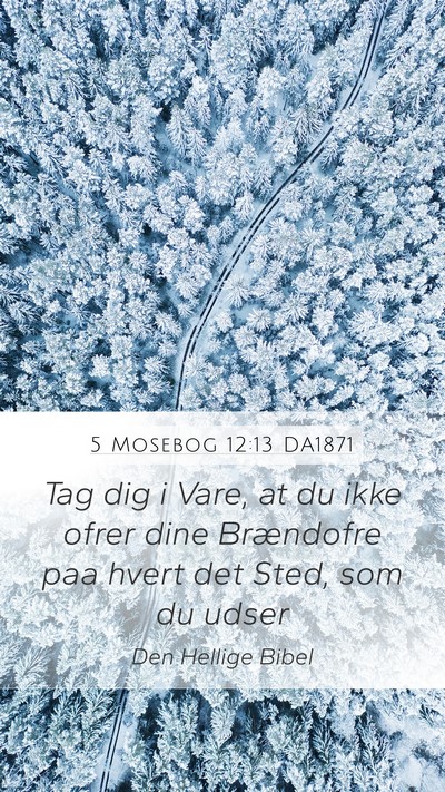 5 Mosebog 12:13 DA1871 Bible Verse Image