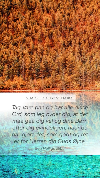 5 Mosebog 12:28 DA1871 Bible Verse Image
