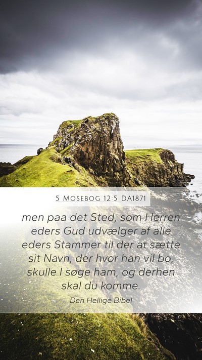 5 Mosebog 12:5 DA1871 Bible Verse Image