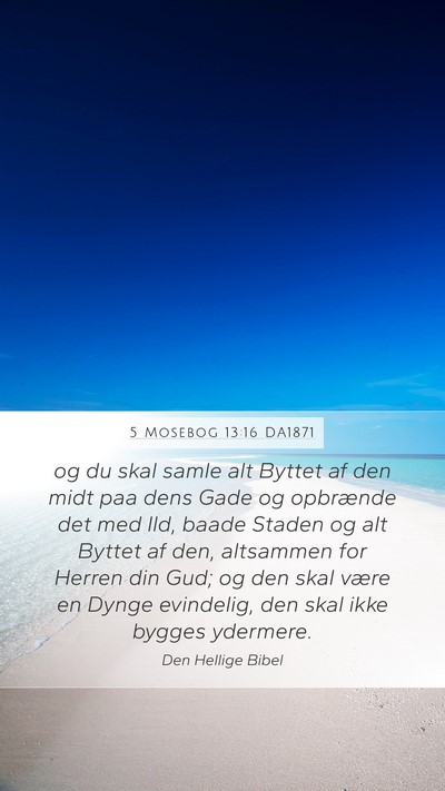 5 Mosebog 13:16 DA1871 Bible Verse Image