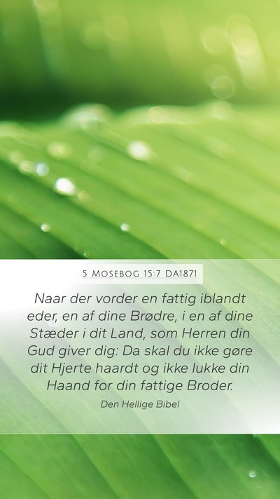 5 Mosebog 15:7 DA1871 Bible Verse Image