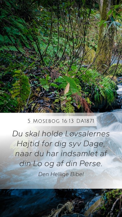 5 Mosebog 16:13 DA1871 Bible Verse Image
