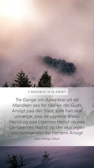 5 Mosebog 16:16 DA1871 Bible Verse Image