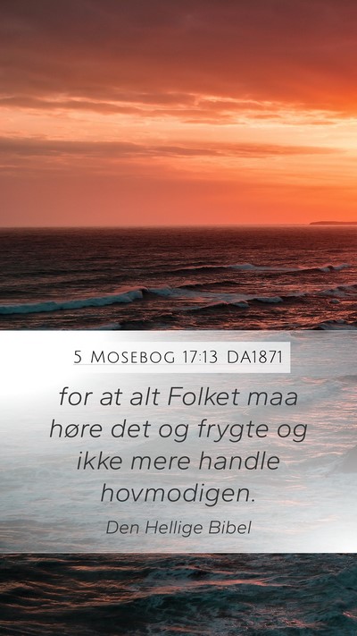 5 Mosebog 17:13 DA1871 Bible Verse Image
