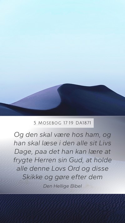 5 Mosebog 17:19 DA1871 Bible Verse Image