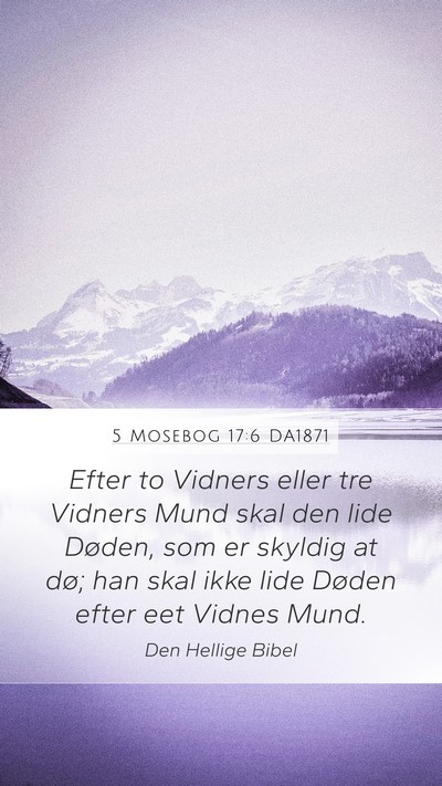 5 Mosebog 17:6 DA1871 Bible Verse Image