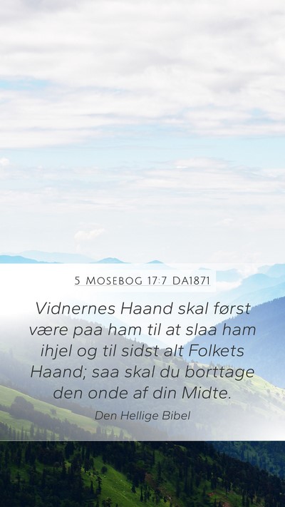 5 Mosebog 17:7 DA1871 Bible Verse Image