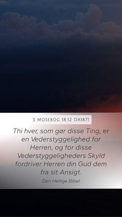 5 Mosebog 18:12 DA1871 Bible Verse Image