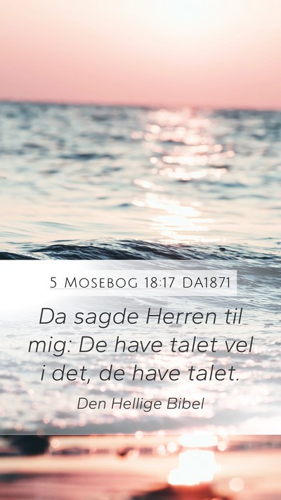 5 Mosebog 18:17 DA1871 Bible Verse Image