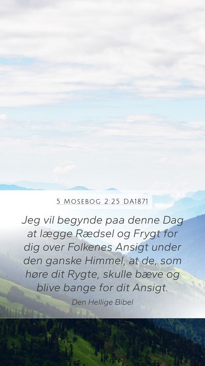 5 Mosebog 2:25 DA1871 Bible Verse Image