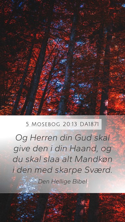 5 Mosebog 20:13 DA1871 Bible Verse Image