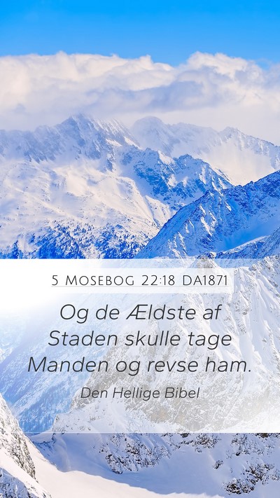 5 Mosebog 22:18 DA1871 Mobile Phone Wallpaper - Og de Ældste af Staden skulle tage Manden og - Mobile Bible Verse Wallpaper