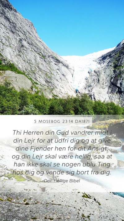 5 Mosebog 23:14 DA1871 Bible Verse Image