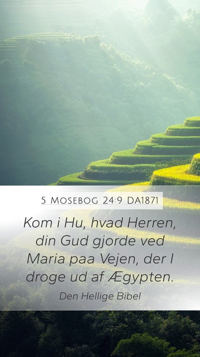 5 Mosebog 24:9 DA1871 Bible Verse Image