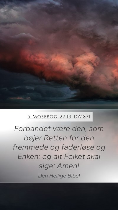5 Mosebog 27:19 DA1871 Bible Verse Image