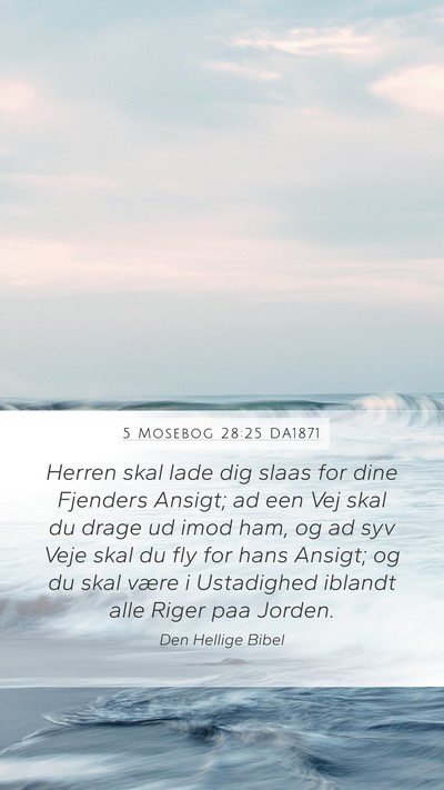 5 Mosebog 28:25 DA1871 Bible Verse Image