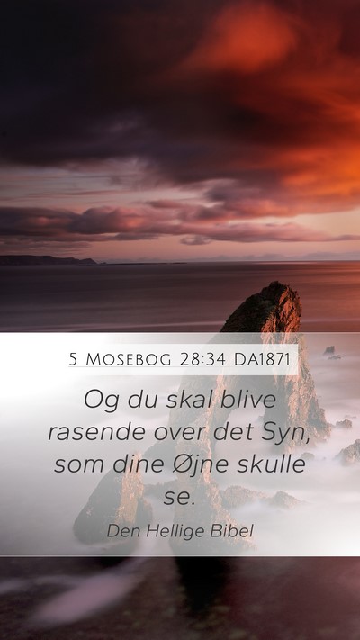 5 Mosebog 28:34 DA1871 Bible Verse Image