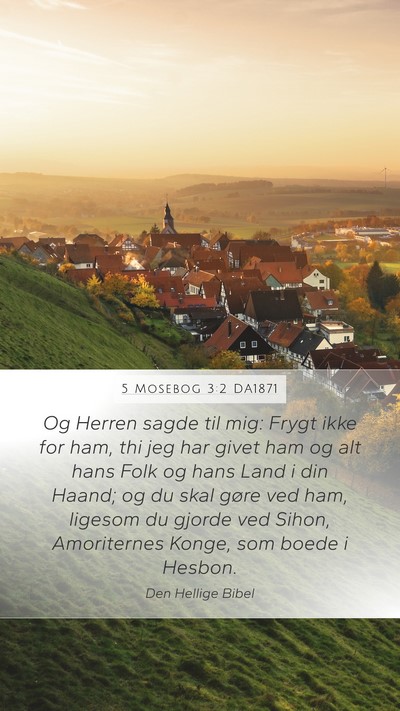 5 Mosebog 3:2 DA1871 Bible Verse Image