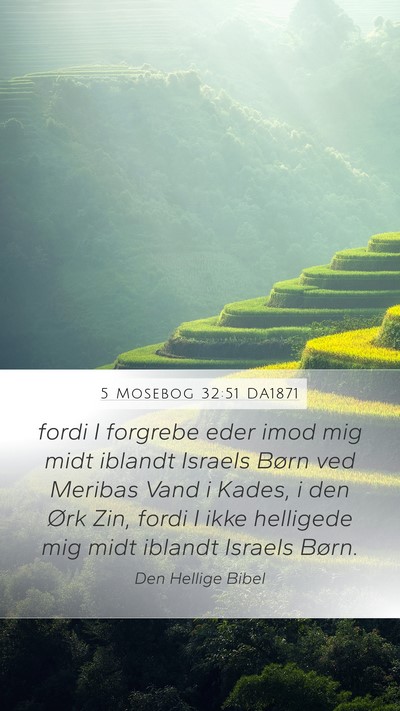 5 Mosebog 32:51 DA1871 Bible Verse Image