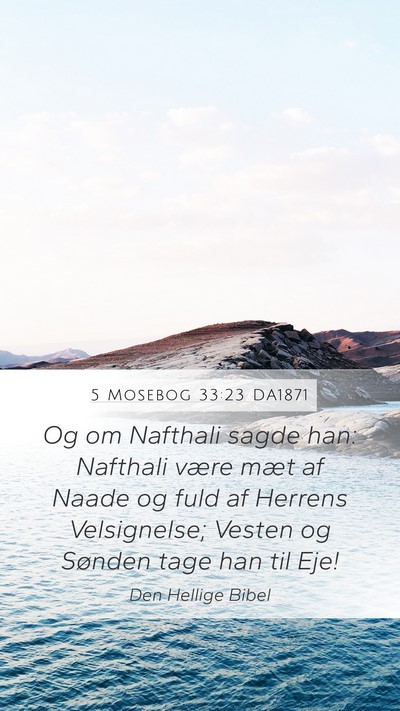 5 Mosebog 33:23 DA1871 Bible Verse Image